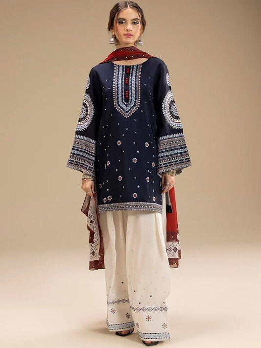 JAZMIN Sequence Embroidered Airjet Lawn 3pc 2026 | Nuqta Fashion